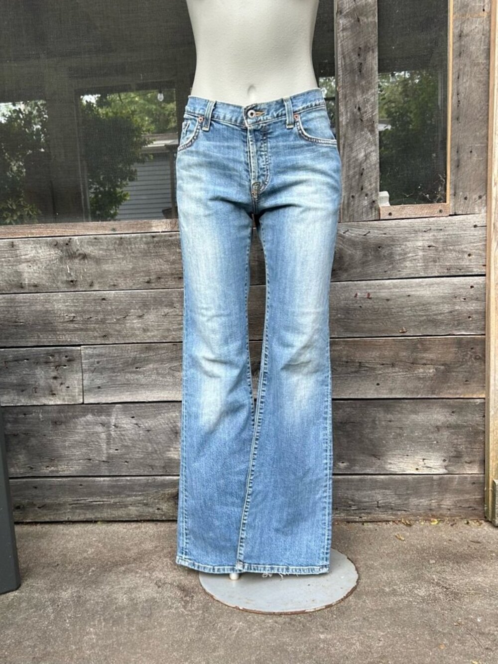 Vintage 90s Lucky Brand American Made Easy Rider Low Rise Boot Cut Jeans~8/29